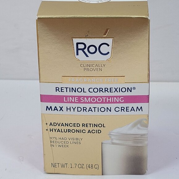 RoC Retinol Correxion Line Smoothing Max Hydration Cream 1.7 Oz NIB - Picture 1 of 5